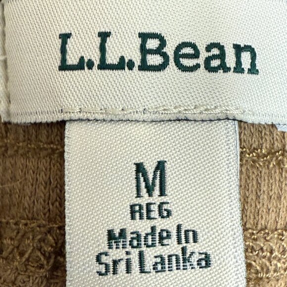 L.L. BEAN Women's EUC Stretch Ripstop Pull-On Pants Slim-Leg Camel | Size M - Picture 8 of 10